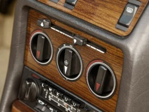 For Mercedes W123 Heater Control Surrounds Dash Chrome Rings Polished Alloy - Bild 1 von 9