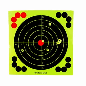 Adhesivo 12" Disparo Objetivo Papel Disparo Rifle Pistola Papel Objetivo Accesorios - Imagen 1 de 7