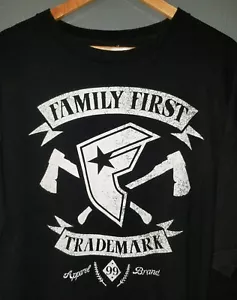 Famous Stars & Straps T-Shirt Vintage Y2K Family First Black ss Mens 2XL - Picture 1 of 4