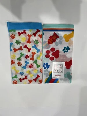 2 Pack Bundle Dog Lovers Bandana 22x22 In 100% Cotton For Human Or Canine Use - Image 1 of 4