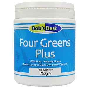 Four Greens Plus Vitamin C - 250g - from Bob's Best Natural Health Range - Picture 1 of 1