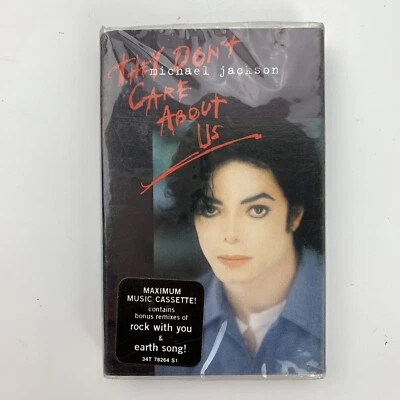Michael Jackson They Don't Care About Us (Cassette) Single New Sealed Hype - Image 1 of 2