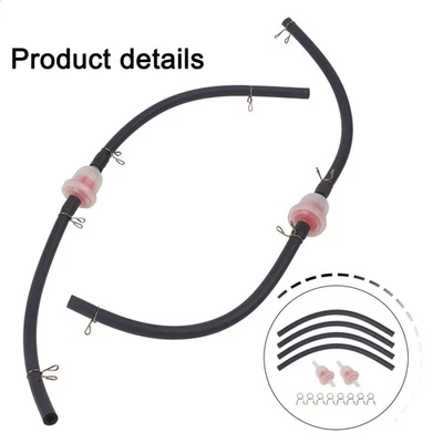 Petrol Pipe Fuel Filter Petrol In-Line With Hose Motorbike 2 X Fuel Filter - Image 1 of 4