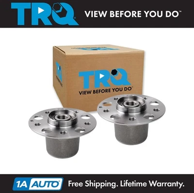 TRQ 2pc Front Wheel Bearing & Hub Assembly Set for Mercedes Benz C250 E350 E400 - Image 1 of 4