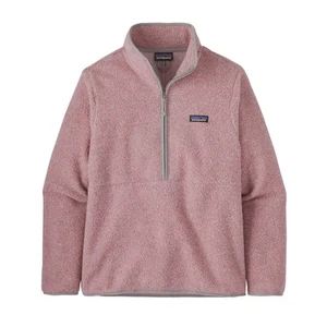 Patagonia Reclaimed Fleece Pullover 1/4 Zip Fleece Hazy Purple Pink Large Women - Picture 1 of 7