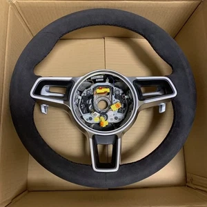 OEM Porsche Alcantara Steering Wheel 991.2 911 Carrera 718 Cayman/Boxster - Foto 1 di 7