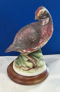 Vogel Figur Porzellan ANDREA SADEK große Bobcat Wachtel #C6725 - Bild 1 von 7