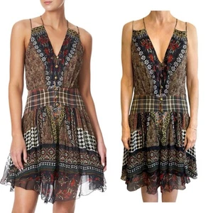 Camilla Size 14 Aus 10 US Paved In Paisley Short Dress With Shaped Waistband NWT - Picture 1 of 24