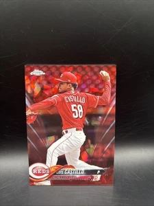 2018 Topps Chrome Sapphire Red Refractor 6/10 #543 Luis Castillo Cincinnati Reds - Picture 1 of 2