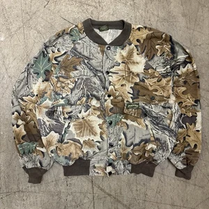 Vintage Spartan Realtree Advantage Camo Jacket Mens (Medium) Bomber Snaps - Picture 1 of 8