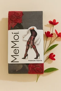 MEMO FASHION ROSA GARDEN STRUMPFHOSE GR. M/L - Bild 1 von 7