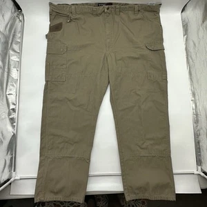 Wrangler Riggs Workwear Men's Size 54x30 Brown Canvas Ripstop Carpenter Pants - Picture 1 of 13