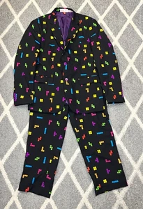 Opposuits 2 pieces (pants 44 and jacket 42) Tetris game - Picture 1 of 8