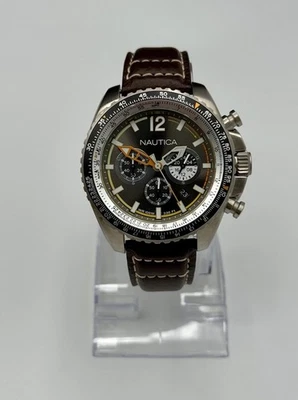 Reloj Pulsera Hombre Nautica N516GB1 Cronógrafo Analógico, Cuarzo, Cuero Marrón” Foto 1 de 4