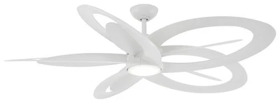 Minka Aire Pinup 60" Ceiling Fan - Flat White 10-Blade Remote Control - Image 1 of 2