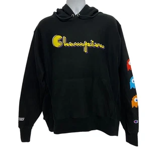 Champion Pacman Limited Edition Mens Large Unisex Black Hoodie 2019 NWT! - Picture 1 of 18