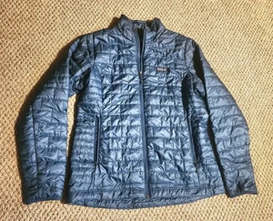 Patagonia Women's Nano Puff Coat Jacket Classic Navy Blue Size XL - Picture 1 of 6