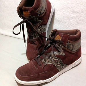 Saucony X Packer Wildleder/Schlangenleder Schuhe Hang Time High selten burgund M11 gebraucht - Bild 1 von 11
