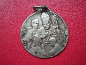 FRANKREICH RELIGIÖSE MEDAILLE 800 SILBER ?? DIAMANT 25 mm (A3675) - Bild 1 von 2