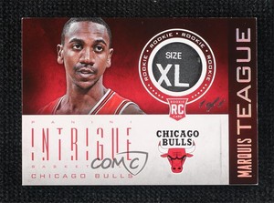 2012 Intrigue Memorabilia Laundry Tag Prime 1/1 Marquis Teague Rookie Patch RC
