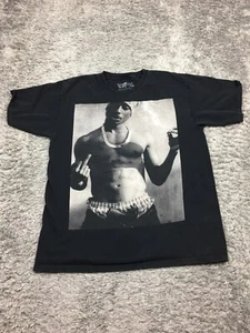 Tupac Hemd Herren Größe Large 2011 Schwarz Baumwolle Kurzarm - Bild 1 von 12