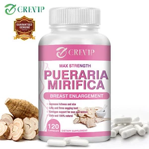 Pueraria Mirifica 1000mg - Breast Enlargement Menopause Female Hormone Estrogen - Picture 1 of 11