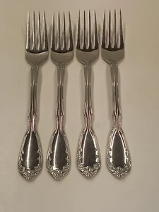 4 Gedecke Tafelgabeln Noritake Serenade 18/8 Edelstahl Japan 7 3/8" - Bild 1 von 4