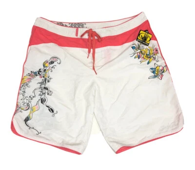 Body Glove Blanco/Rosa Tabla de Natación Pantalones Cortos Bordados Hombre’s XL Foto 1 de 4