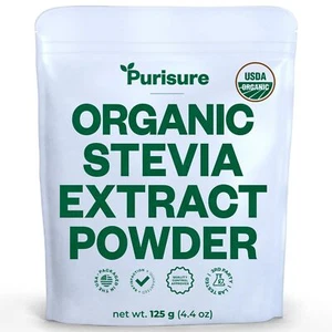 Purisure Organic Stevia Powder, 125g, Zero Calorie Natural Sugar Substitute, 846 - Picture 1 of 12