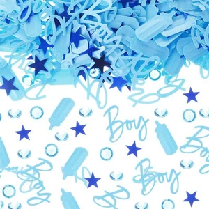 1000 Pieces Baby Shower Confetti - Baby Shower Decorations Blue Boy Table Sca... - Picture 1 of 7