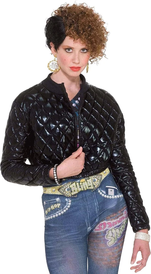 Chaqueta Acolchada Rapero Hip Hop Años 80 Vestido Elegante Halloween Adulto Disfraz Accesorio Foto 1 de 2