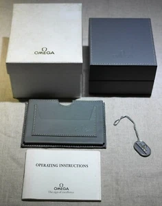 Omega Raro Conjunto Box Papers Tag para Speedmaster 1861-1863 Like New - Bild 1 von 12