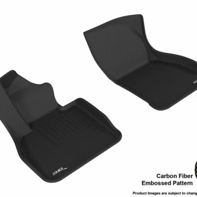 3D MAXpider  Black 1st Row 2 Piece Floor Liners for Mini Cooper - Image 1 of 4