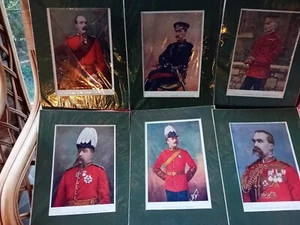 Set of Mounted 6 Pictures of Boer War Army Commanders - Picture 1 of 1