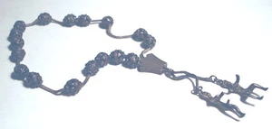 Étnico ANTIGUO 800 Plata HOMBRE/MUJER Anatómico FERTILIDAD FILIGRANA CUENTAS DE ORACIÓN? - Imagen 1 de 4