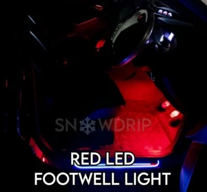 For BMW 1 SERIES F20 F21 2011-19 INTERIOR LED RED FOOTWELL LIGHT BULBS UPGRADE - Picture 1 of 1