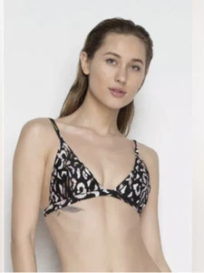 NWT Revolve Somedays Lovin Black Through The Wild Bikini Triangle Top Sz Med - Picture 1 of 6