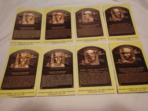 (5) 2019 Baseball HOF Induction Postcard Sets Rivera Halladay Martinez *READ* Cover