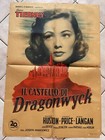 Manifesto IL CASTELLO DI DRAGONWYCK Gene Tierney Vincent Price Horror Noir 1947