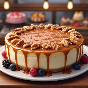 Andy Anand Cheesecake Noce Caramel 9" (2 libbre), spedito 2° giorno in aria - Foto 1 di 7