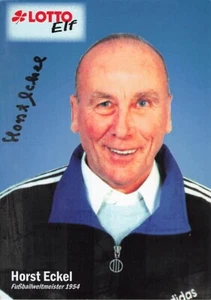 Horst Eckel + UH DFB Weltmeister 1954 original signiert Autogrammkarte AK 3703 A - Bild 1 von 2