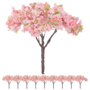 10 pezzi alberi di ciliegio artificiale mini alberi di ciliegio realistici - Foto 1 di 11