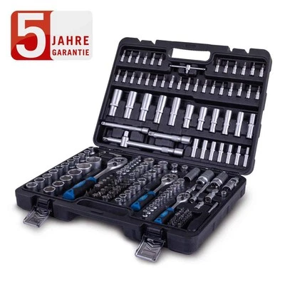 Scheppach Werkzeugkoffer TB180 Steckschlüsselsatz Ratschen Stecknüsse Bits - Bild 1 von 4