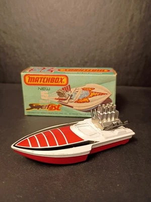 Matchbox Superfast #5 SeaFire Red/Black 1975 VN/MINT  In Crisp Original Box - image 1 of 4