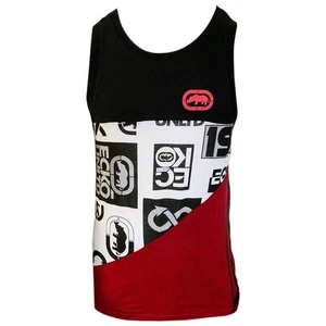 MSRP $38.99 NWT ECKO UNLTD. MEN'S BLACK CREW NECK SLEEVELESS TANK TOP SIZE S M L - Picture 1 of 6
