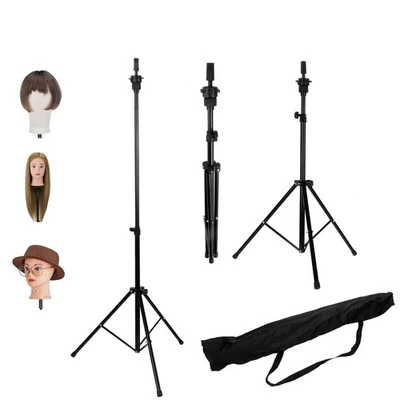 NEVERLAND BEAUTY & HEALTH 80-133cm Adjustable Wig Head Stand Mannequin Tripod Hairdressing Training Holder
