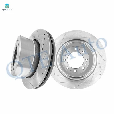 Задние перфорированные щелевые тормозные диски 358,1 мм для 2011-2019 RAM 3500 - Изображение 1 из 4