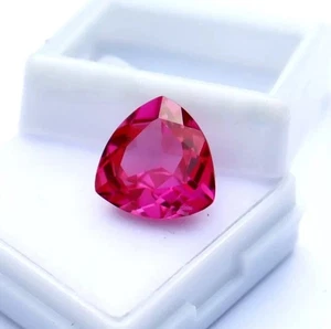 Loose Gemstone Trillion Cut Natural Pink Spinel 10.6 Ct Best Offer Gif Certified - Picture 1 of 6