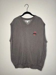 Ohio State Buckeyes Cutter & Buck Gray Sweater Vest OSU Logo, Golf- Size 2XL - Picture 1 of 7