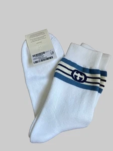 Calcetines Gucci entrelazados G talla L PVP £185 con caja bolsa de papel - Imagen 1 de 6